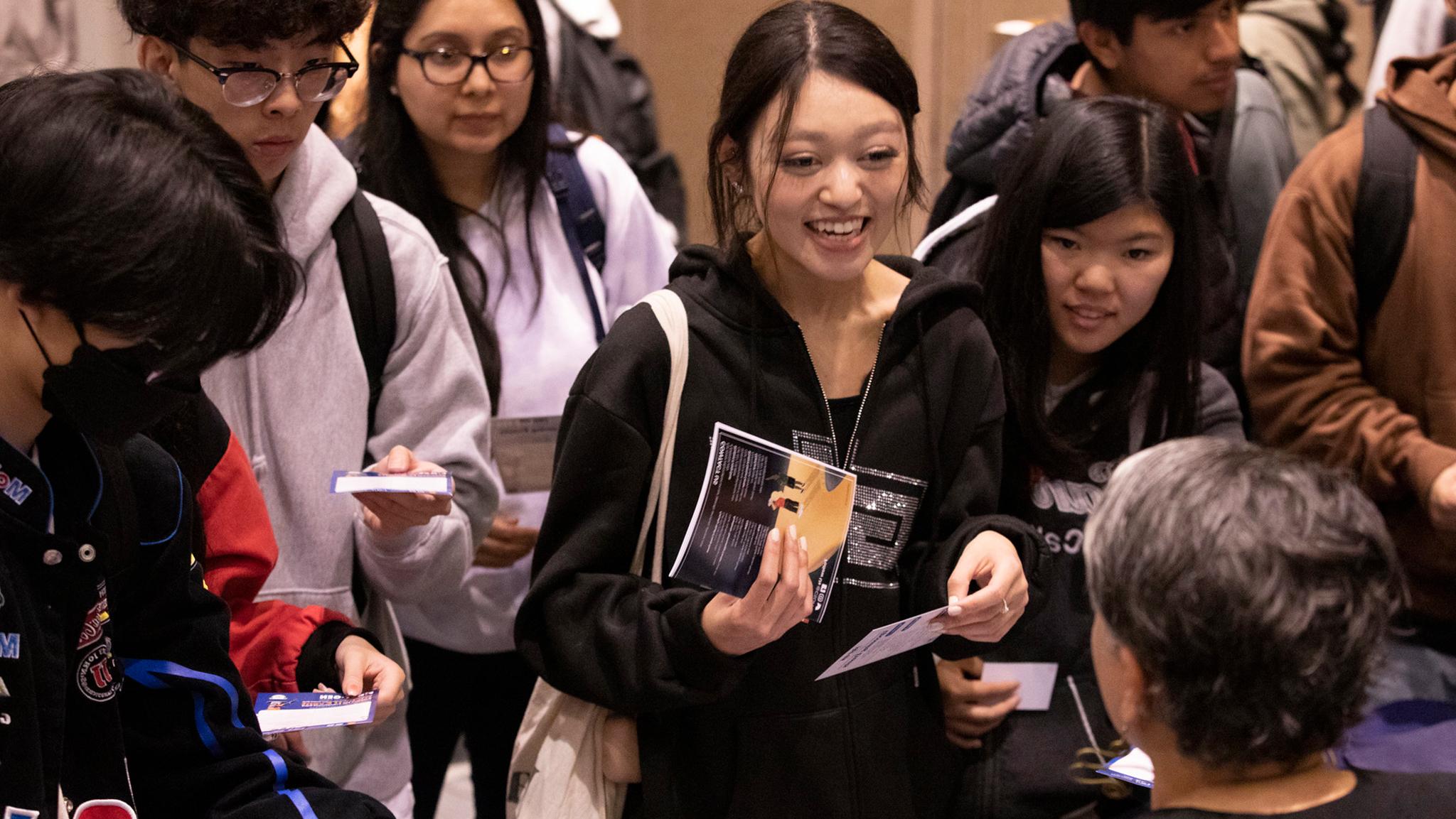 Student smiling